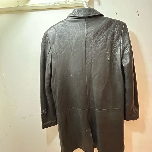 Used Unisex Danier Black leather Jacket - Picture 4 of 5